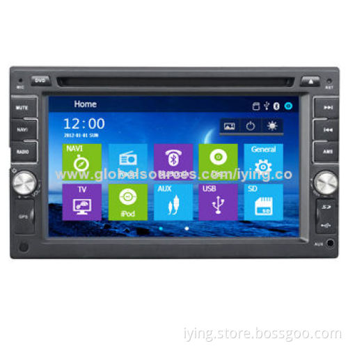 Professional 6.2-inch 2 DIN car DVD navigation for universal use, with GPS